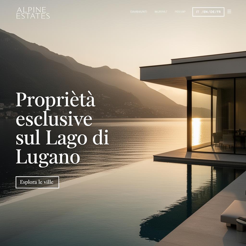 Anteprima sito Alpine Estates — Immobiliare