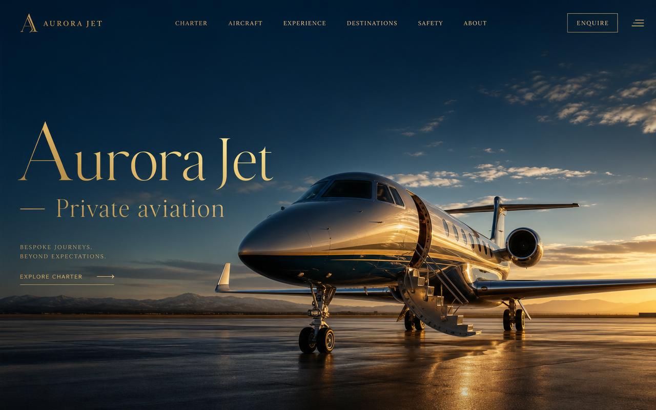 Anteprima sito SkyElite — Aviazione privata