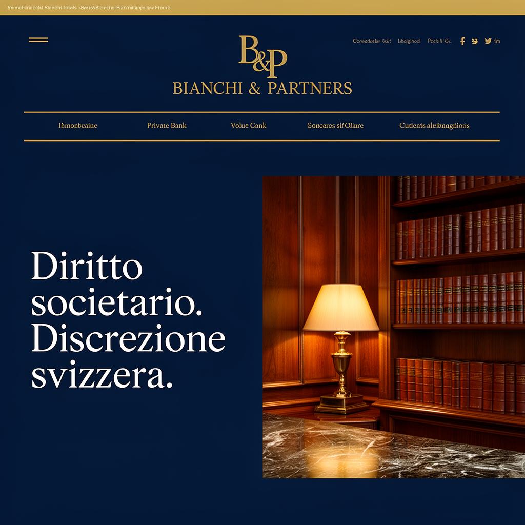 Anteprima sito Bianchi & Partners — Studio legale