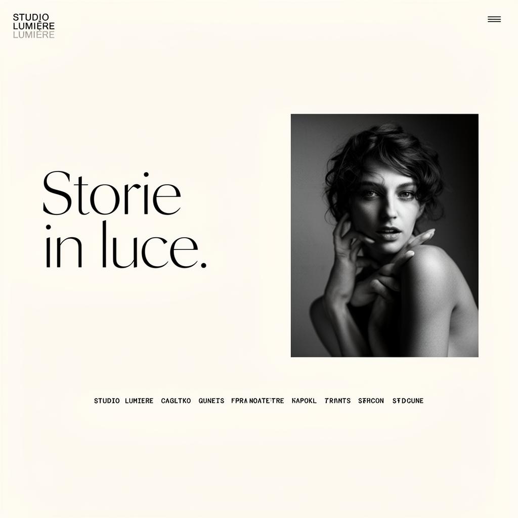 Anteprima sito Studio Lumière — Fotografia