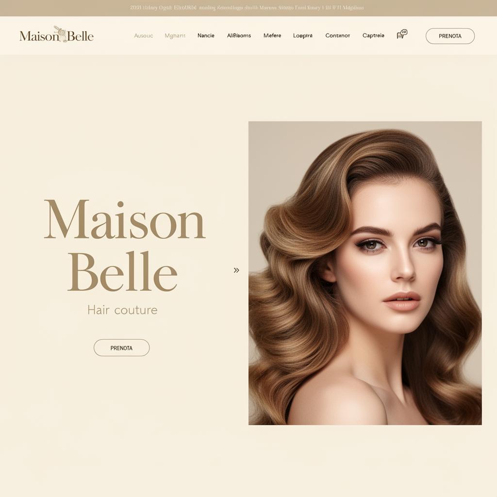 Anteprima sito Maison Belle — Hair couture