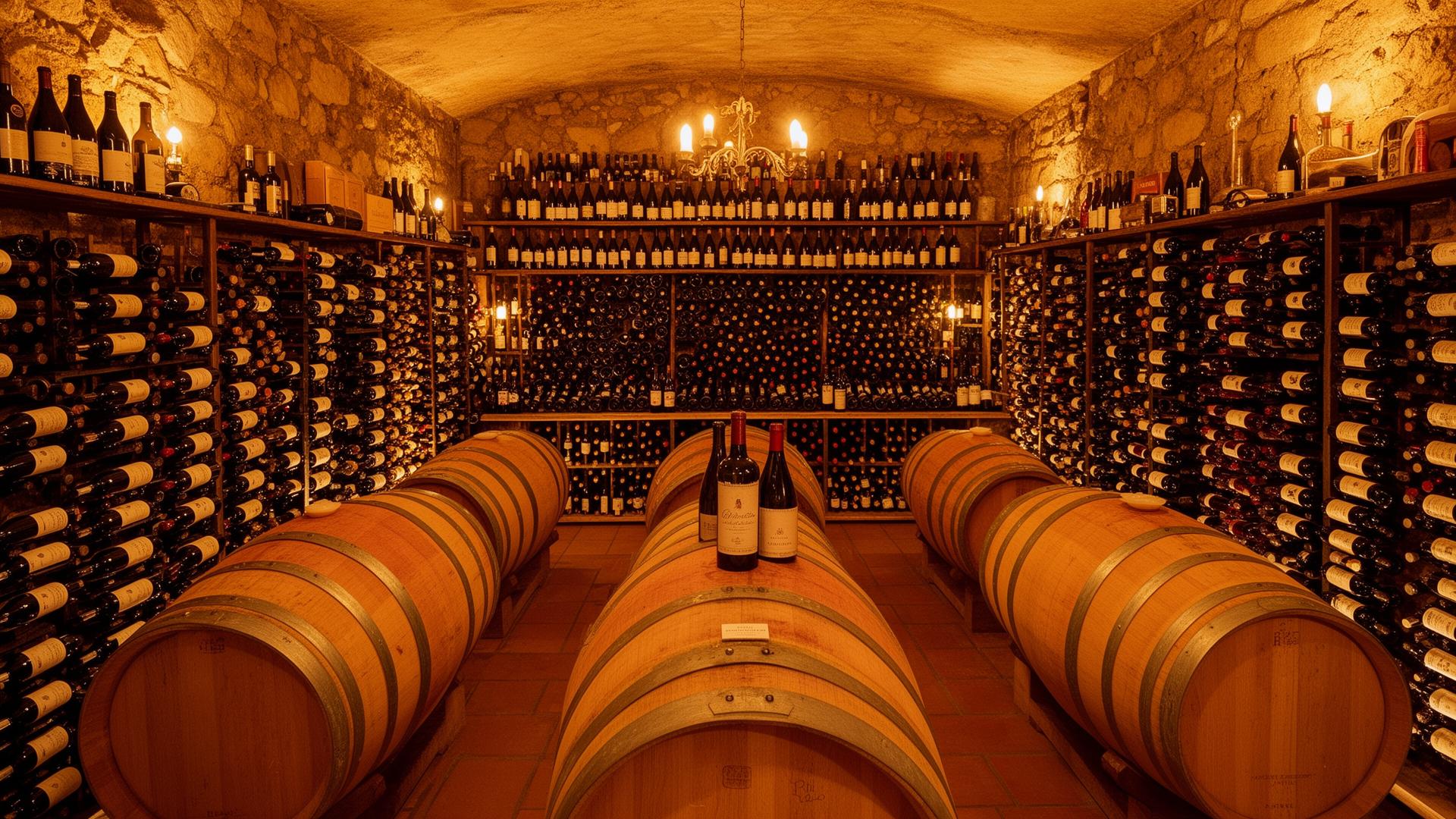 Cantina dei vini con oltre 200 etichette